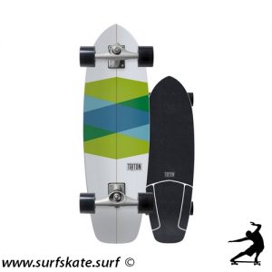 surfskate carver triton skateboards green glass