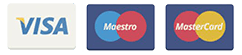 métodos de pago aceptado visa maestro mastercard